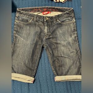 Vans Black Straight-Leg Jeans with Distressed Look